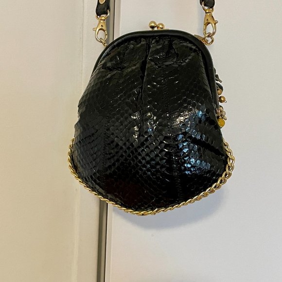 Upcycled Vintage Snakeskin Purse - Picture 11 of 16